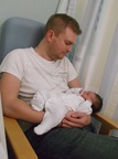 Aged 1 day with Daddy 2